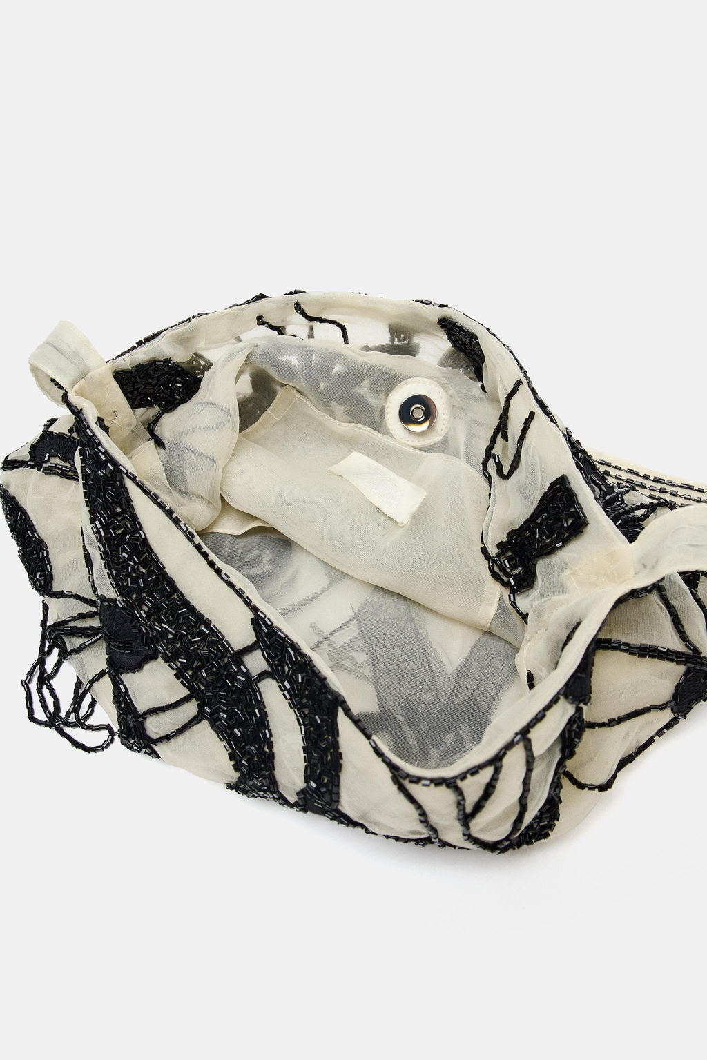 BEADED MESH BAG - Zara фото 8
