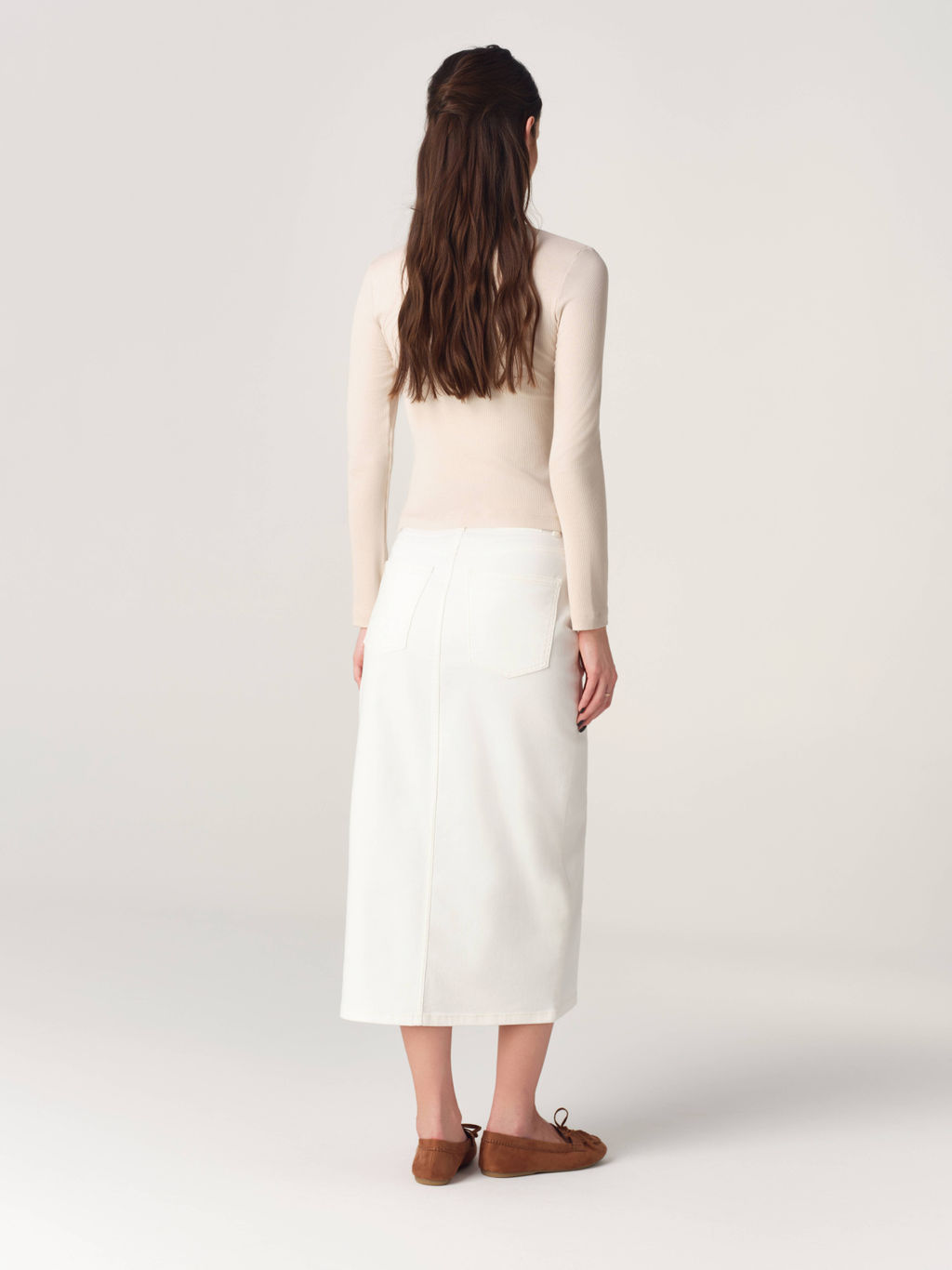 CONTE CON-929 Юбка джинсовая женская off white  фото 3