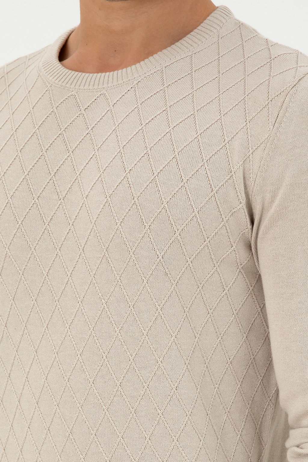 Erkek Slim Fit Bisiklet Yaka Ta_ Kazak - U.s. polo assn фото 7