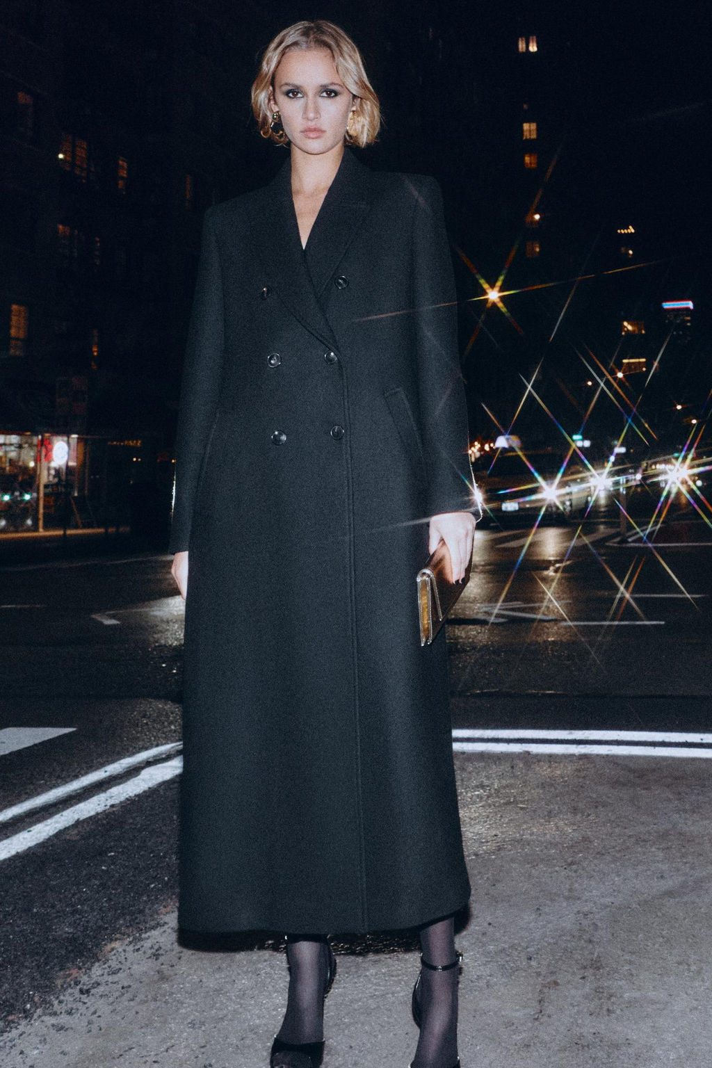 LONG DOUBLE-BREASTED COAT - Zara фото 7