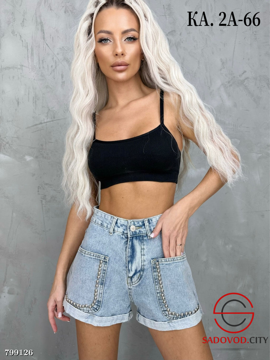 Шорты женские джинсовые - Bruno фото 19