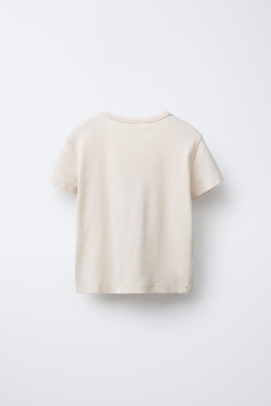 RIBBED T-SHIRT WITH HEARTS AND SLOGAN