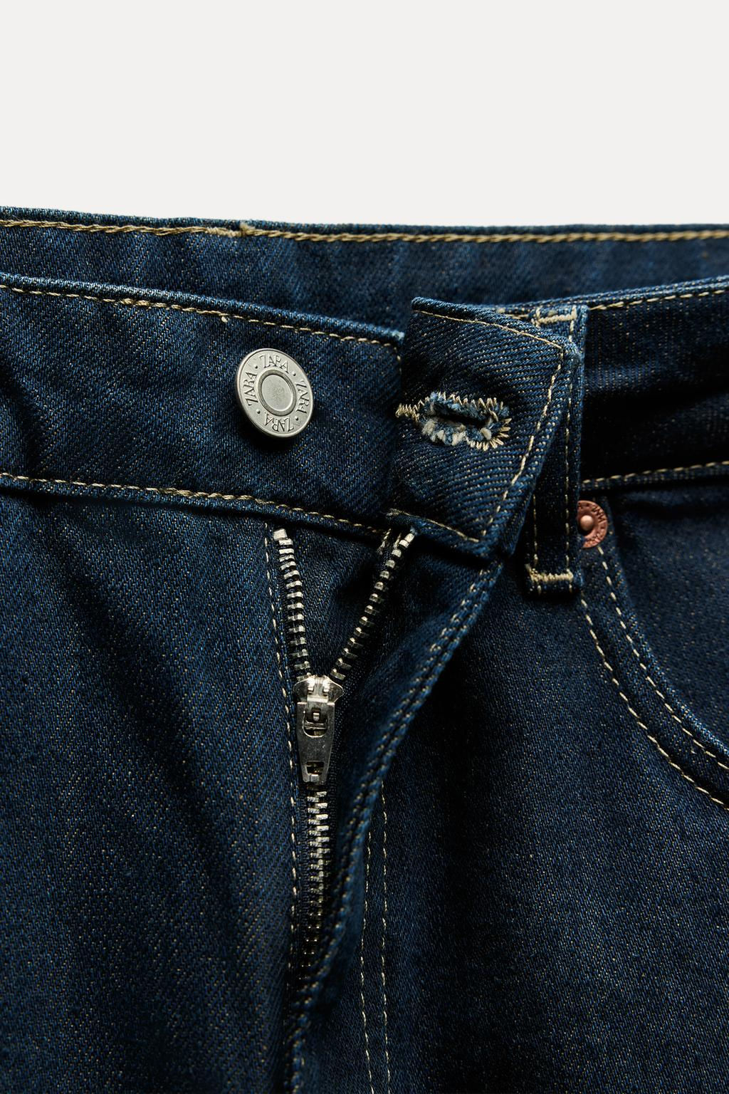 TRF BALLOON CURVED LEG MID-WAIST JEANS - Zara фото 11