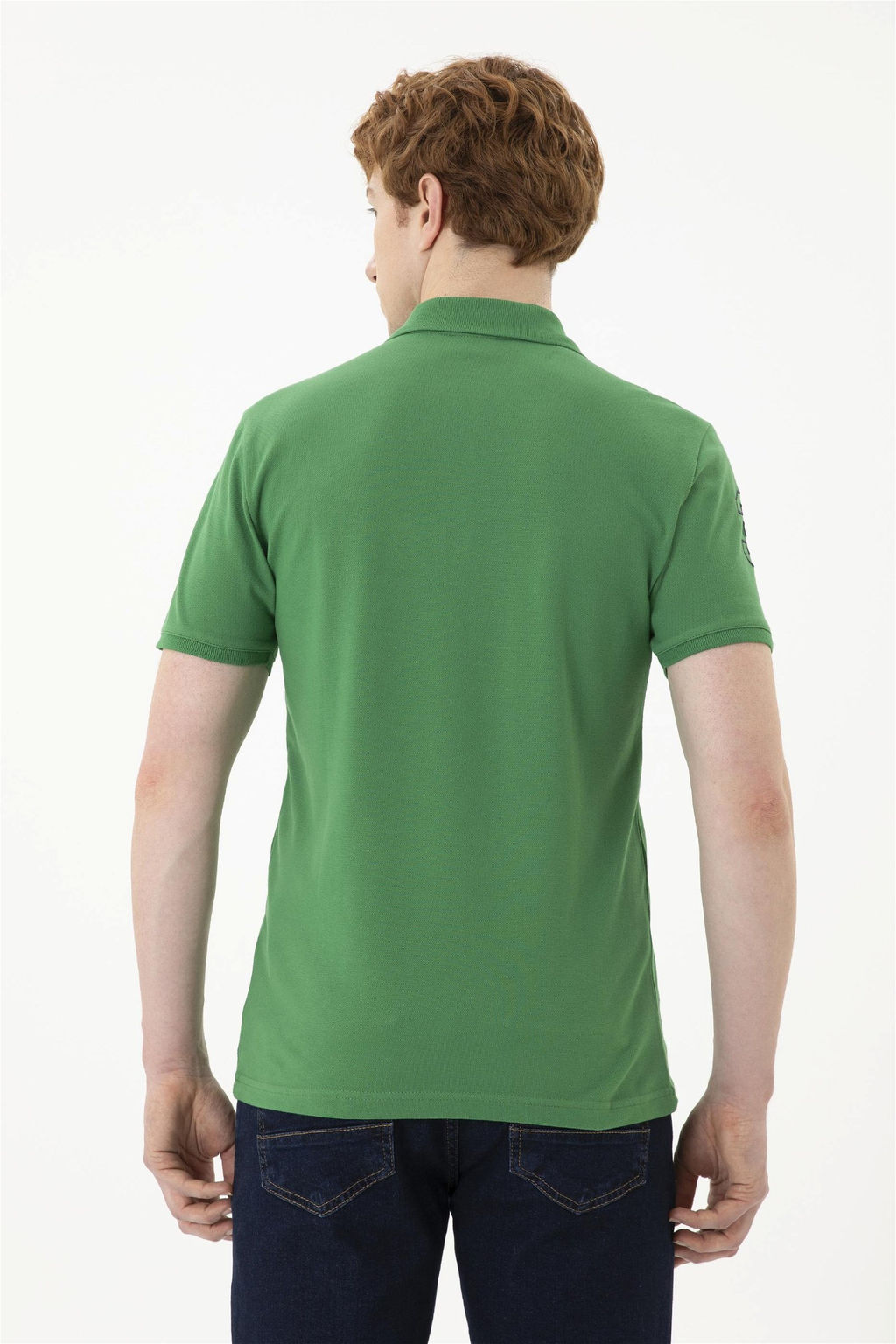 Мужская зеленая базовая футболка - U.s. polo assn фото 5