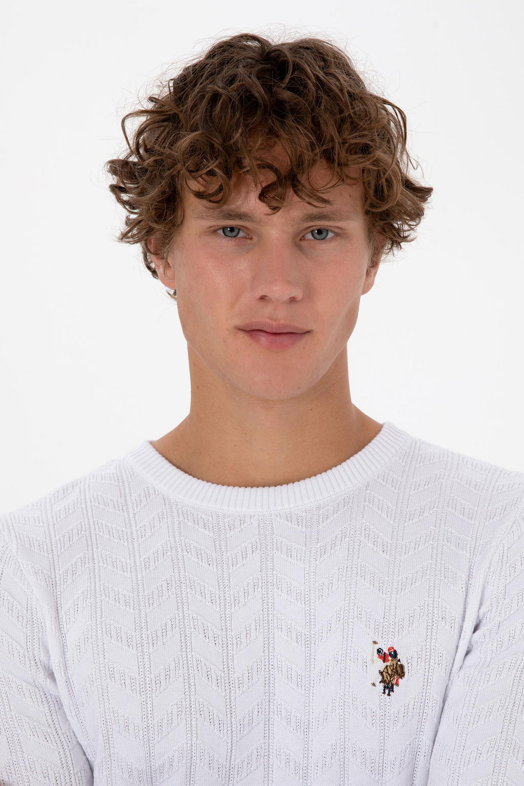 Erkek Beyaz Basic Kazak Sepette S_rpriz _ndirim - U.s. polo assn фото 2