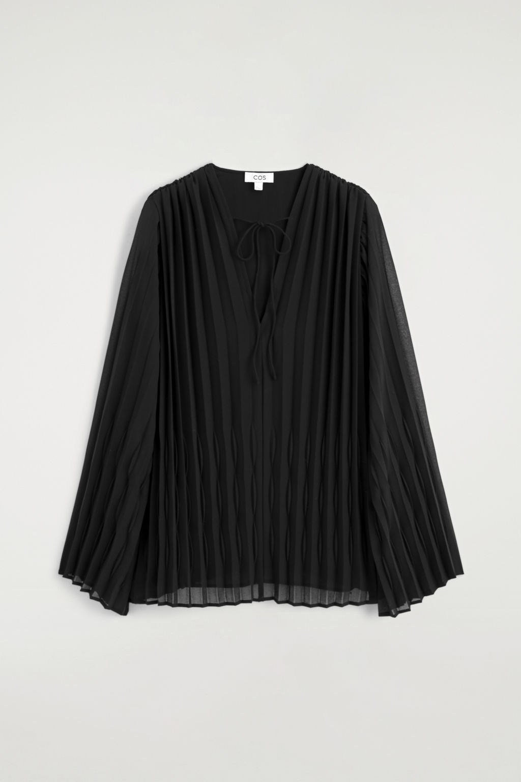BLUSA PLISADA CON LAZO FRONTAL - H&m фото 2