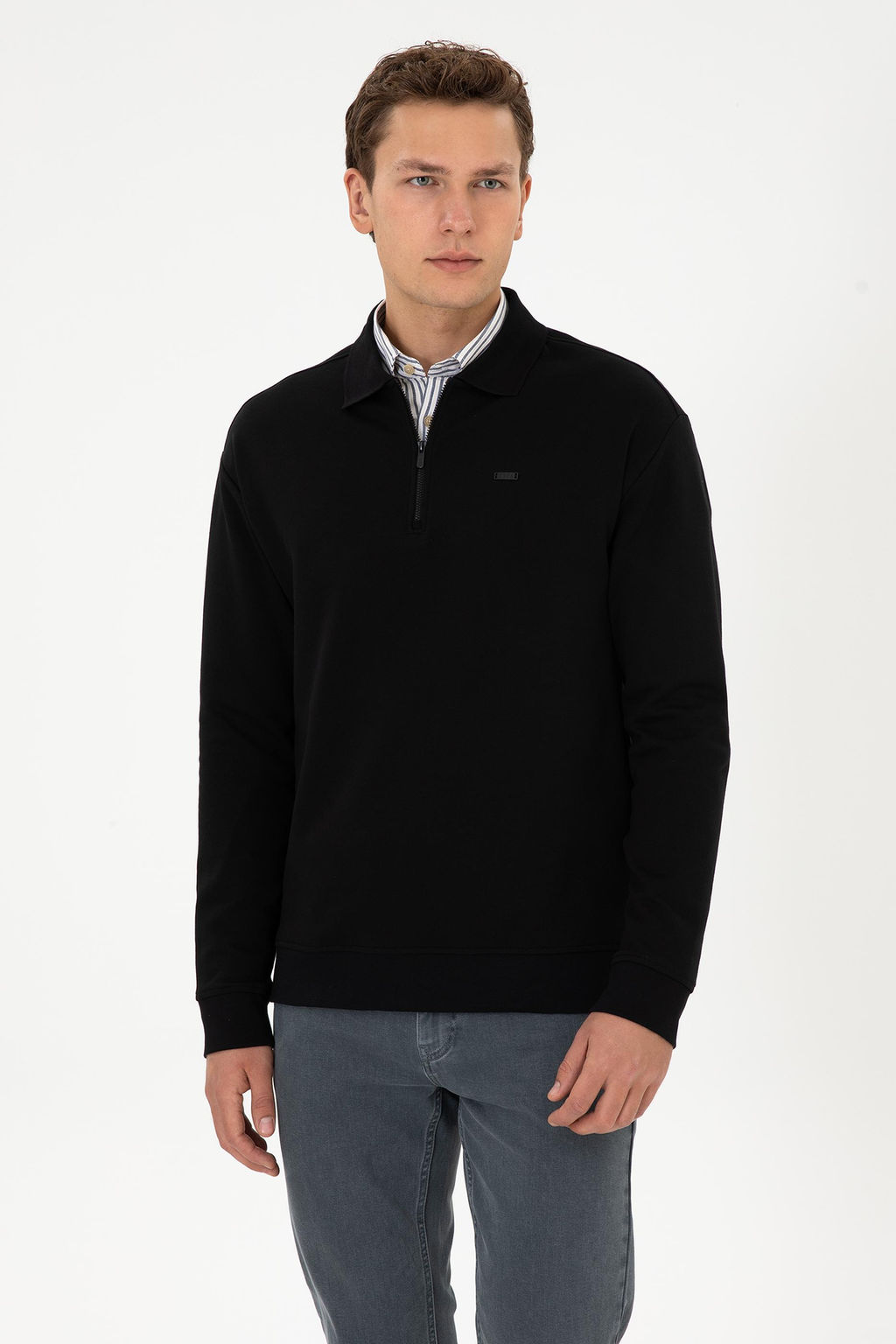 Erkek Siyah Sweatshirt - U.s. polo assn фото 3