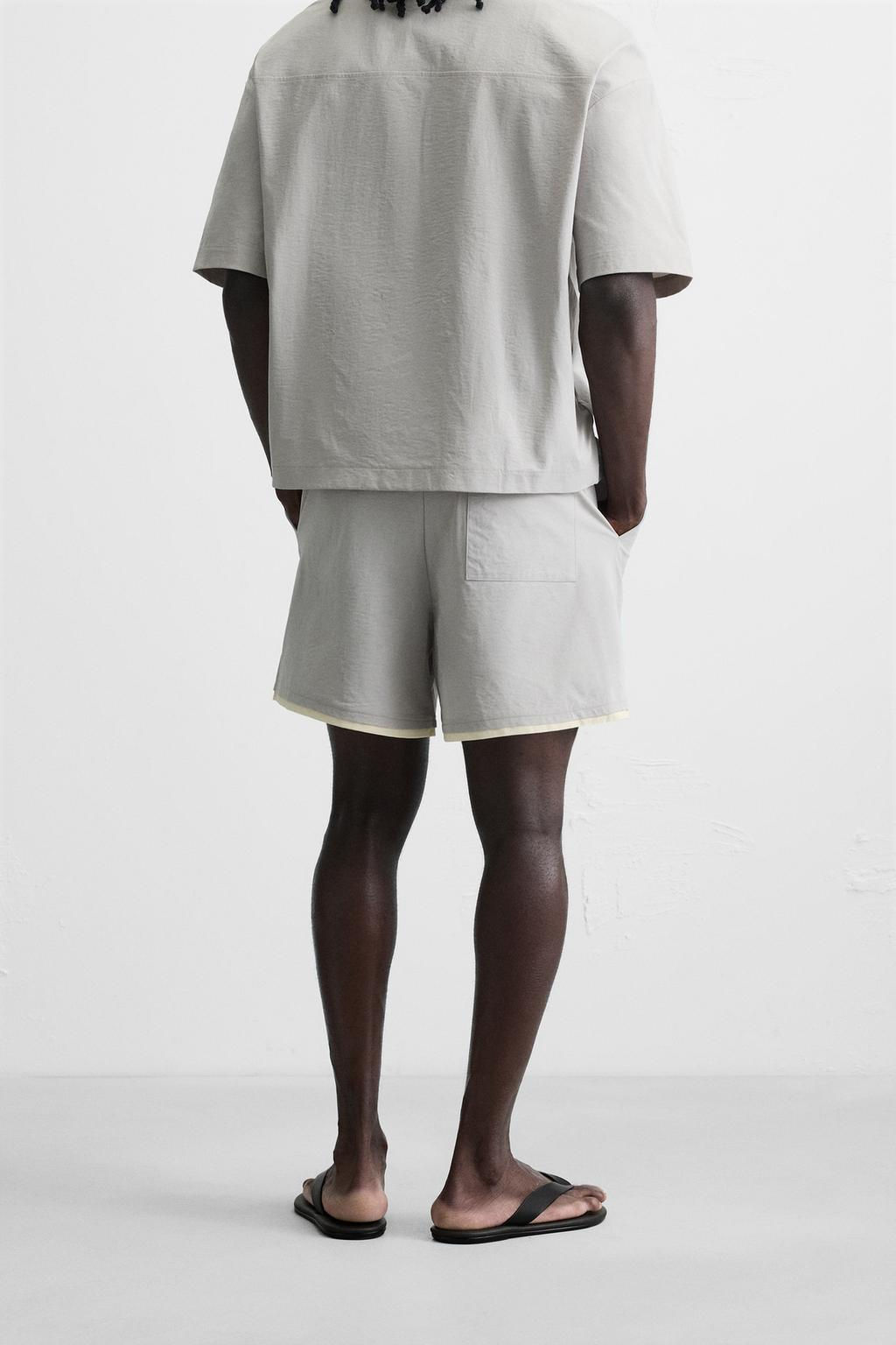 CONTRAST TECHNICAL SHORTS - Zara фото 3