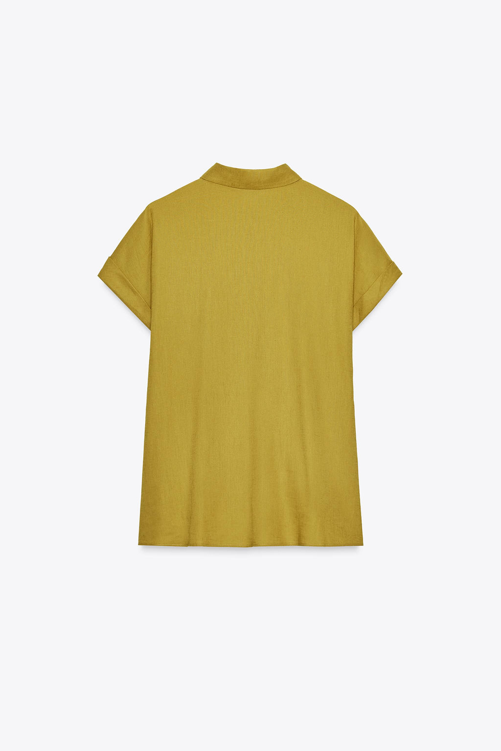LINEN BLEND KNOT SHIRT - Zara фото 13