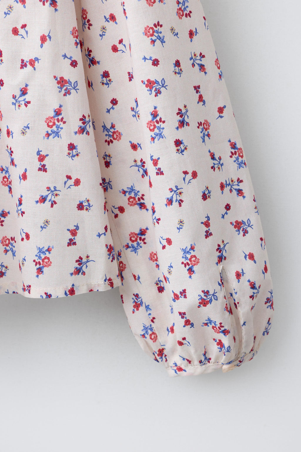 FLORAL SHIRT WITH RUFFLE TRIM - Zara фото 4