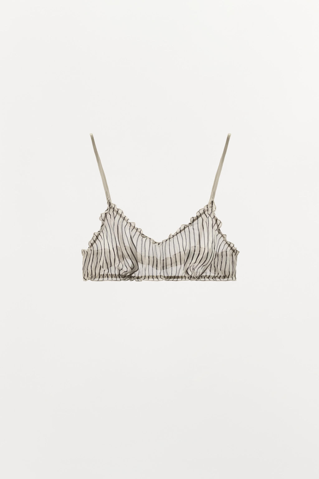 SUJETADOR VISCOSA 100% ESTAMPADO RAYAS / rayas - Zara фото 4