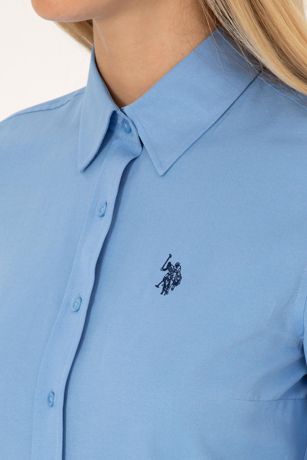 Kad_n A__k Mavi Uzun Kollu Basic G_mlek - U.s. polo assn фото 7