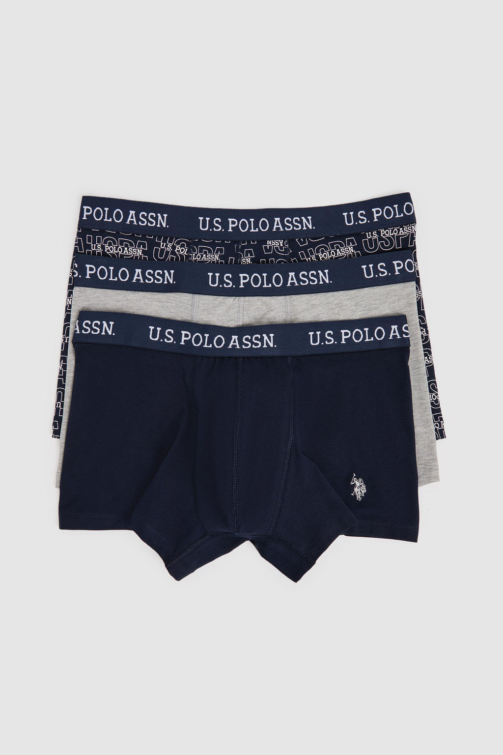 Erkek Lacivert 3l_ Boxer Tak_m_