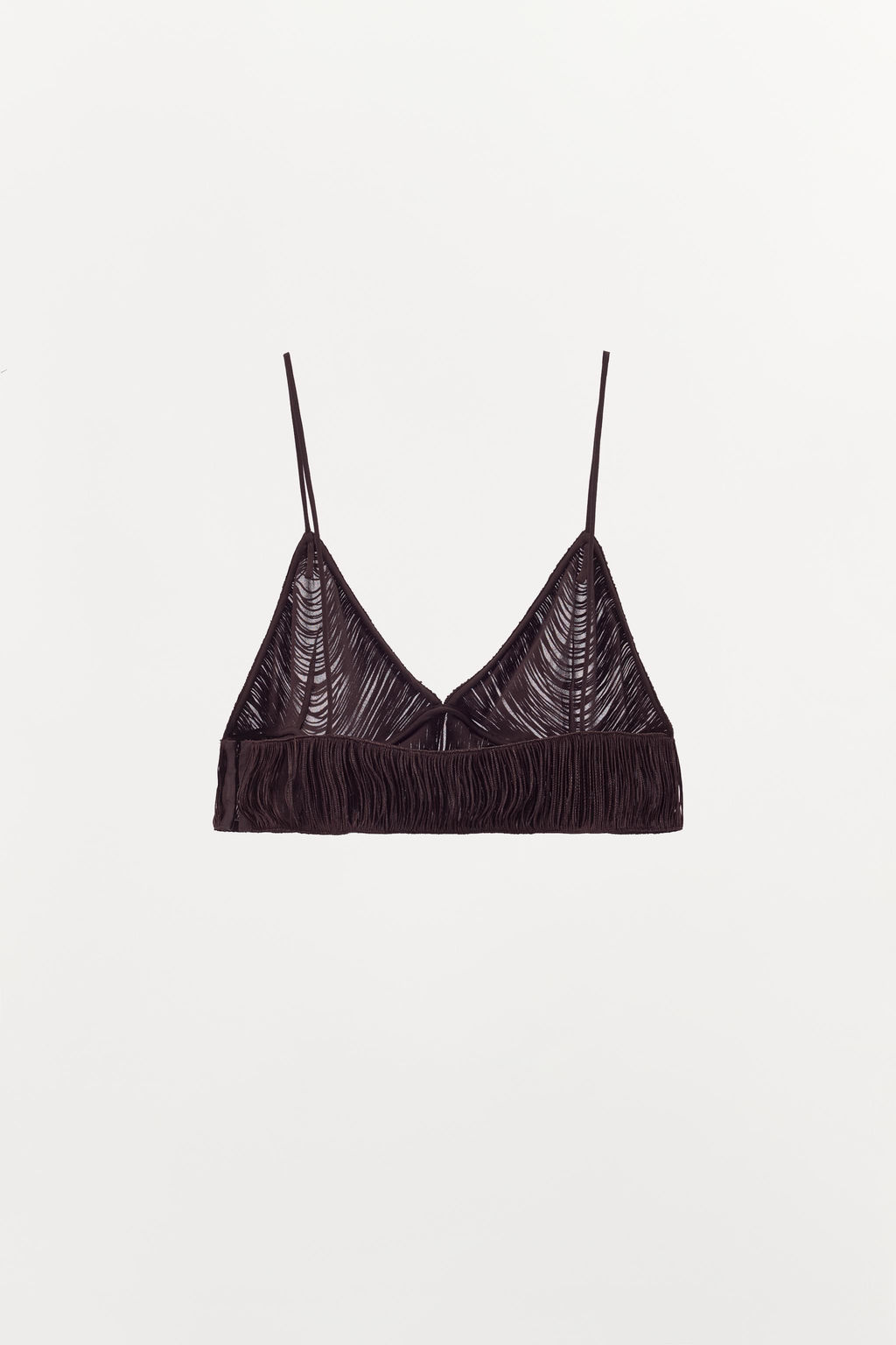 MINI TOP WITH FRINGING - Zara фото 4