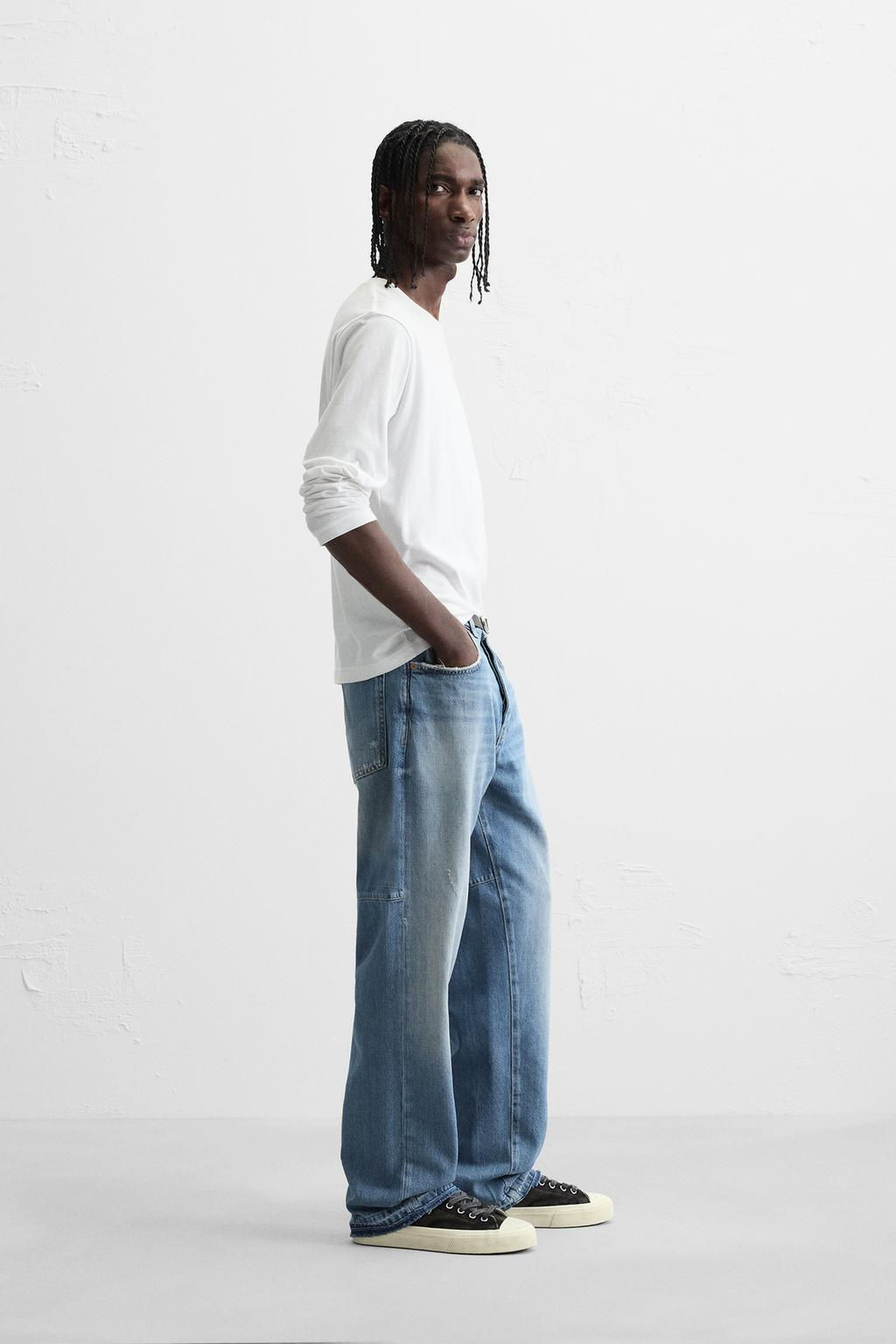 REWORKED RELAXED FIT JEANS - Zara фото 4