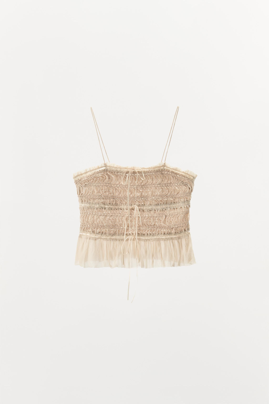 CONTRAST TEXTURED TOP - Zara фото 6
