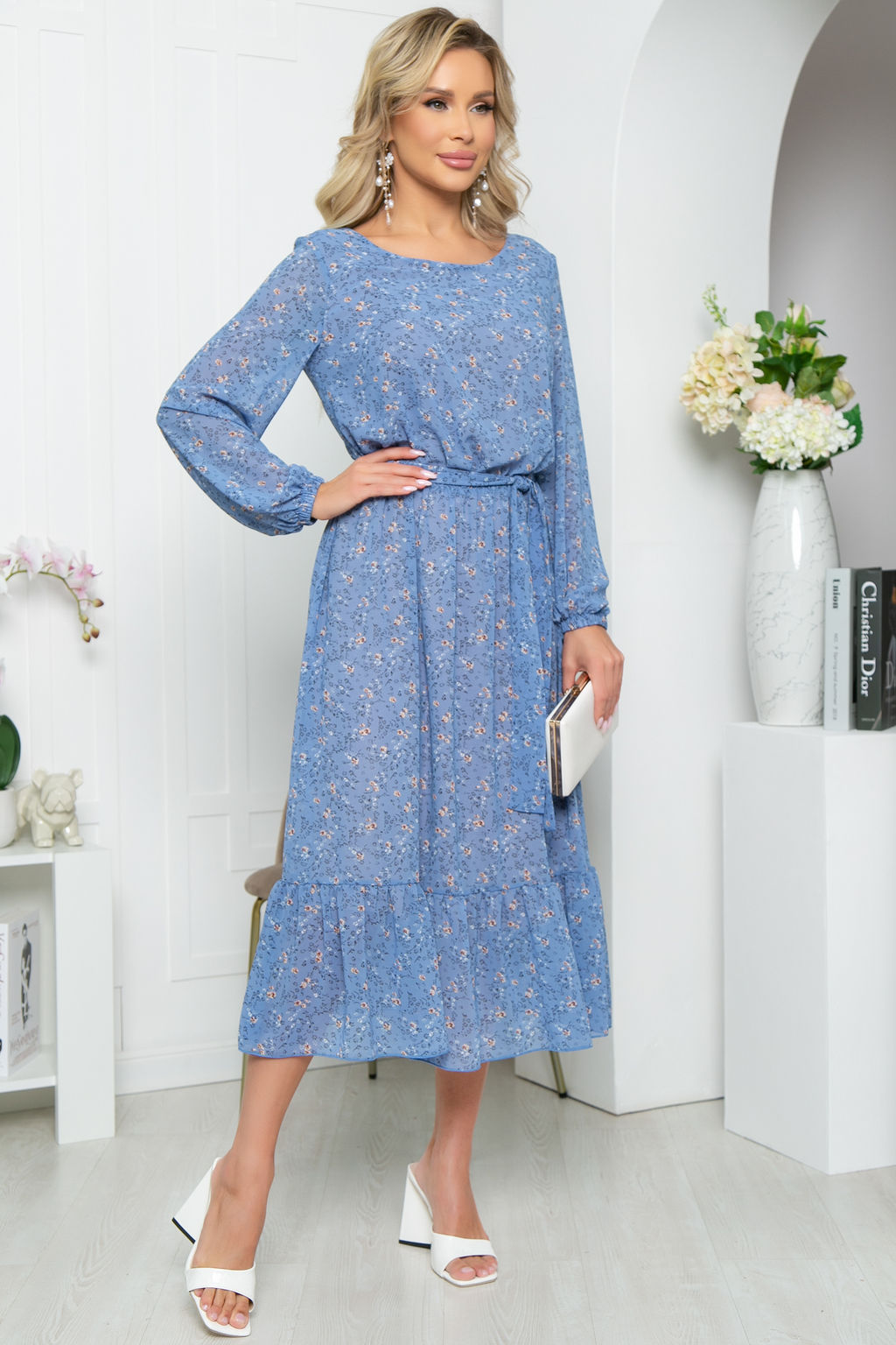 Платье Фортуна (голубое) П5326 - Lt collection фото 5