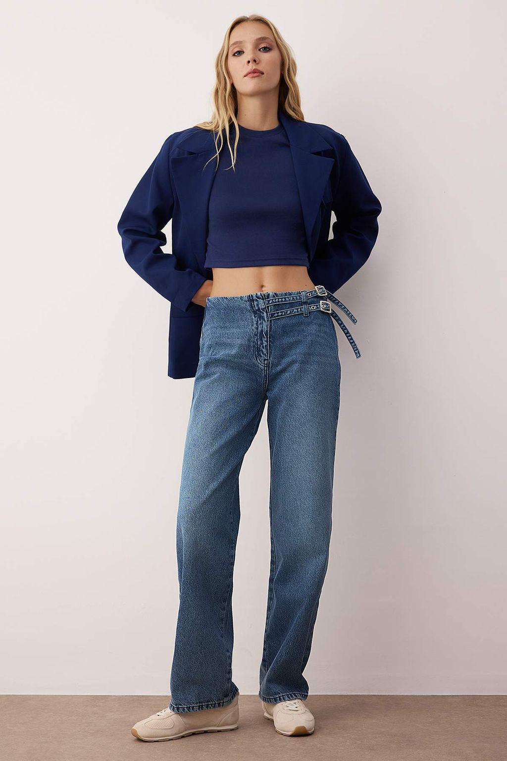 Mavi Kemer Detayl? Normal Bel Wide Leg Jeans TWOAW26JE00137