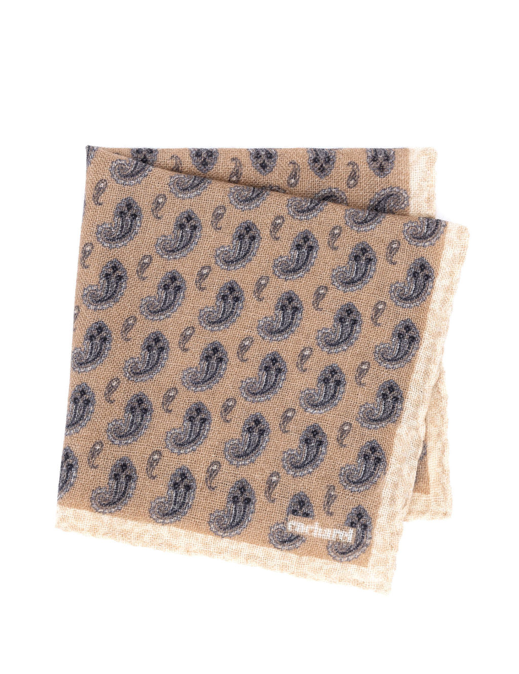 Светло-коричневый шерстяной платок - Cacharel фото 2