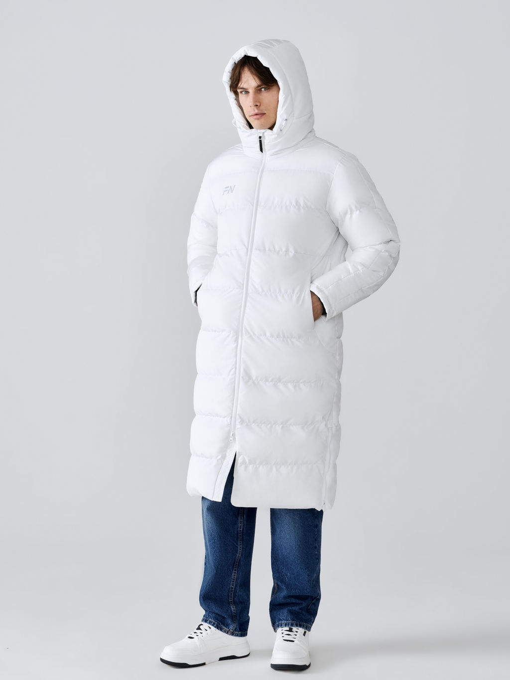 Пуховик FN Snowfall Long White