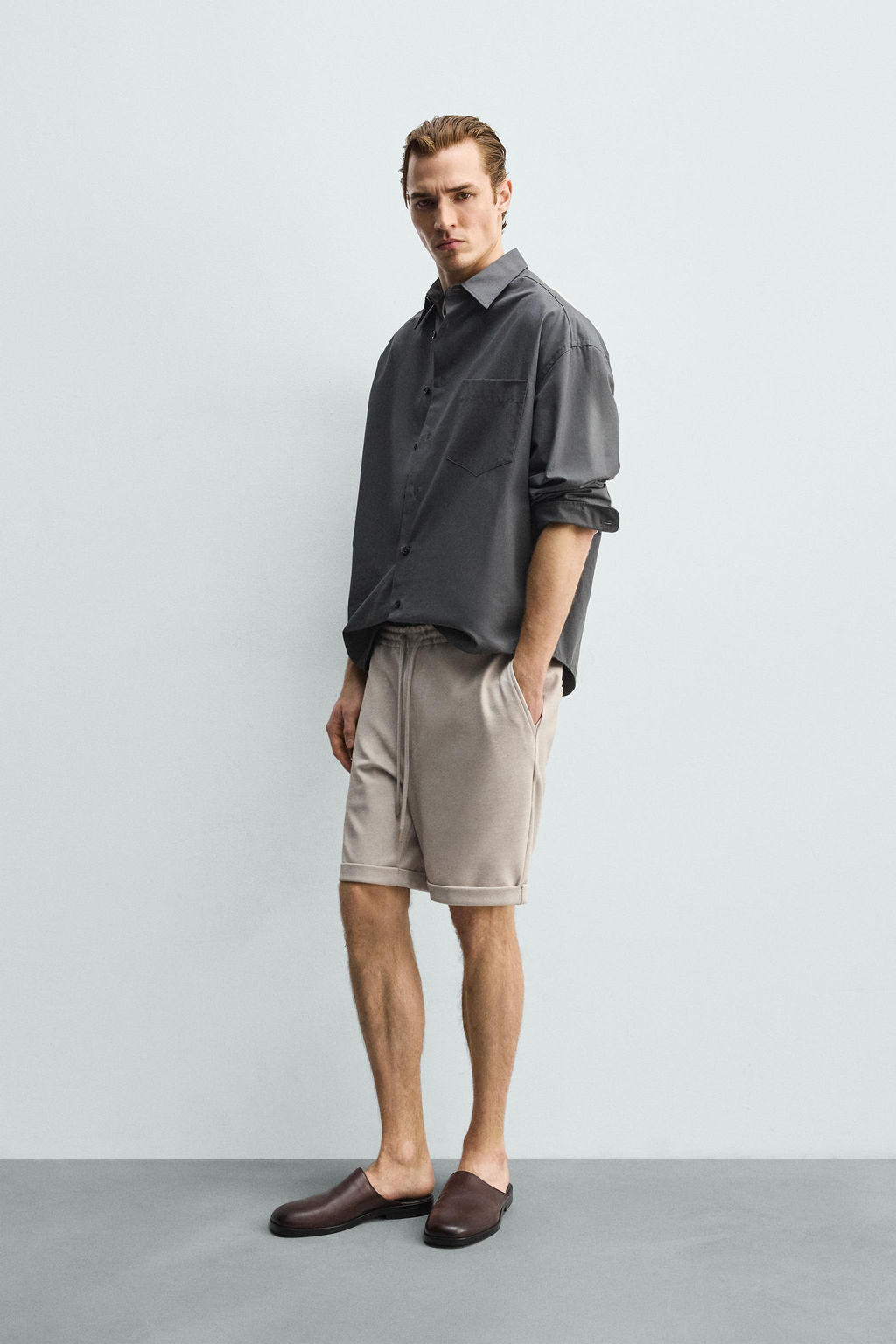 BERMUDA REGULAR FIT CONFORT / Tostado claro - Zara фото 4