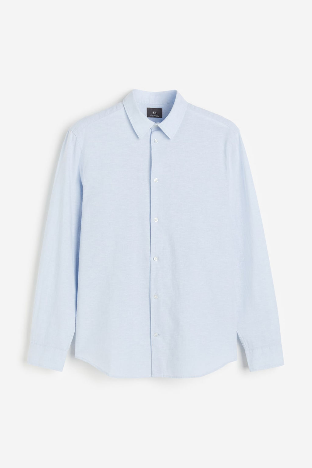 Camisa en mezcla de lino Regular Fit - H&m фото 5