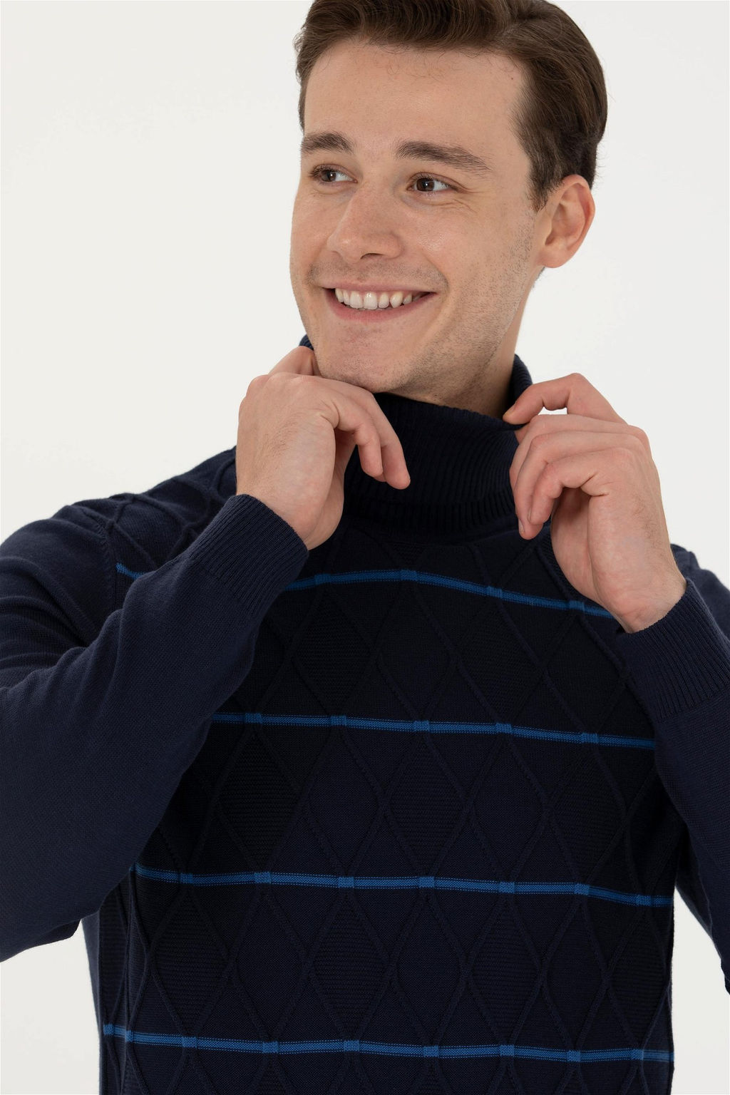 U. S. Polo Assn Мужской темно-синий свитер - U.s. polo assn фото 3