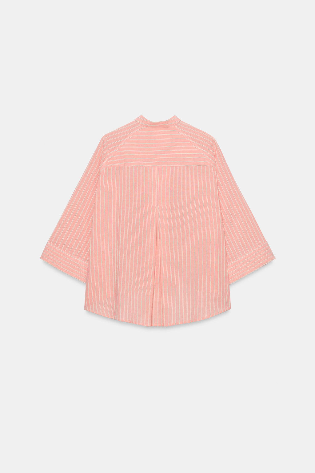 CAMISA ASIM?TRICA RAYAS ZW COLLECTION / Salm?n - Zara фото 4