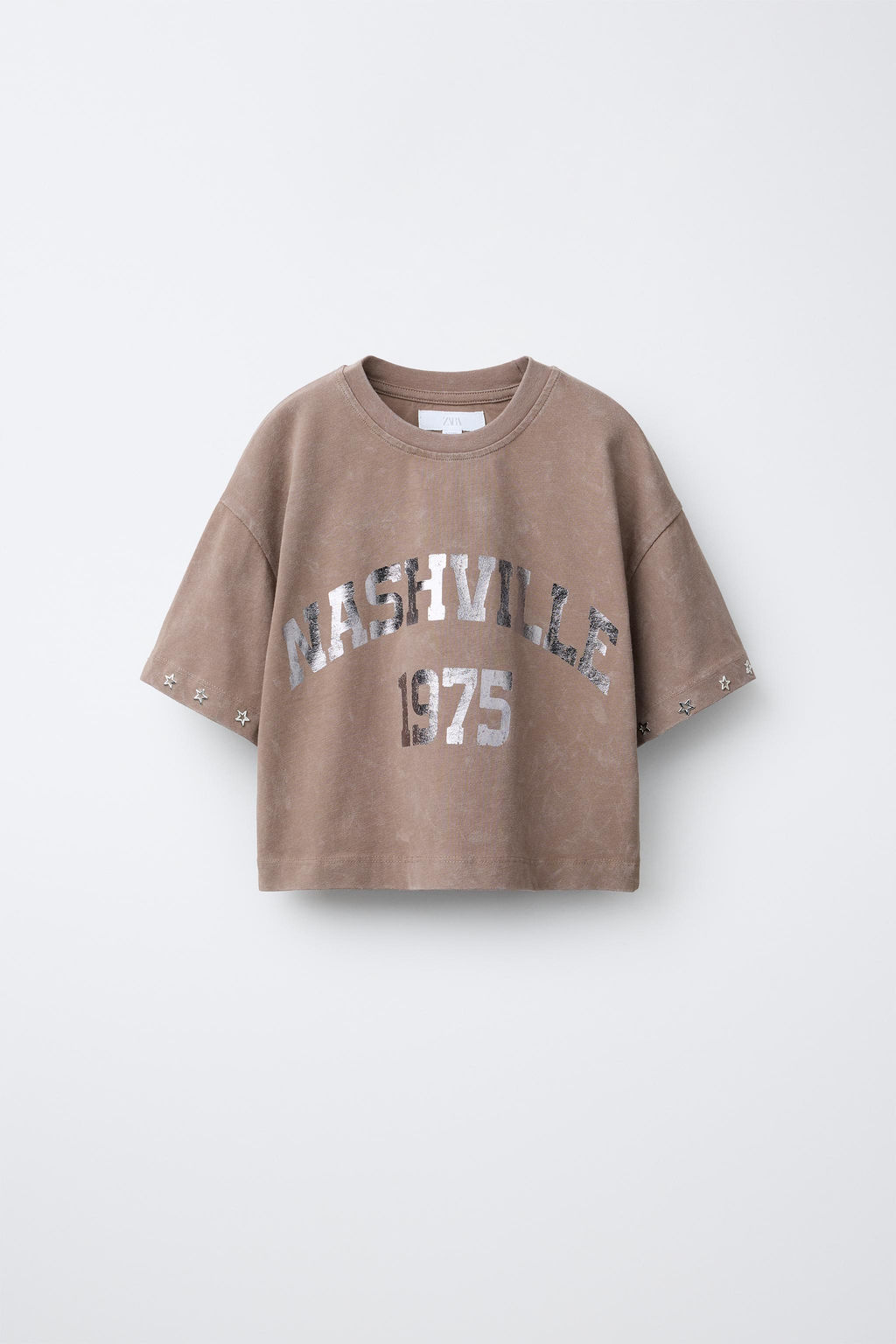 CAMISETA ESTRELLAS BRILLO / Tierra - Zara фото 3