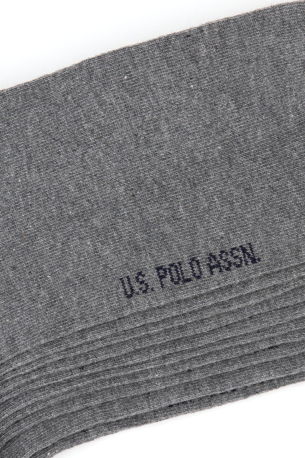 Мужские серые меланжевые носки-сапожки Неожиданная скидка в корзине - U.s. polo assn фото 3