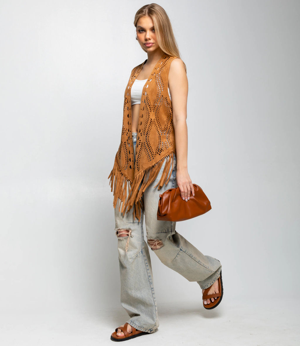 Жилет #КТ88510, коричневый - Dommod фото 4