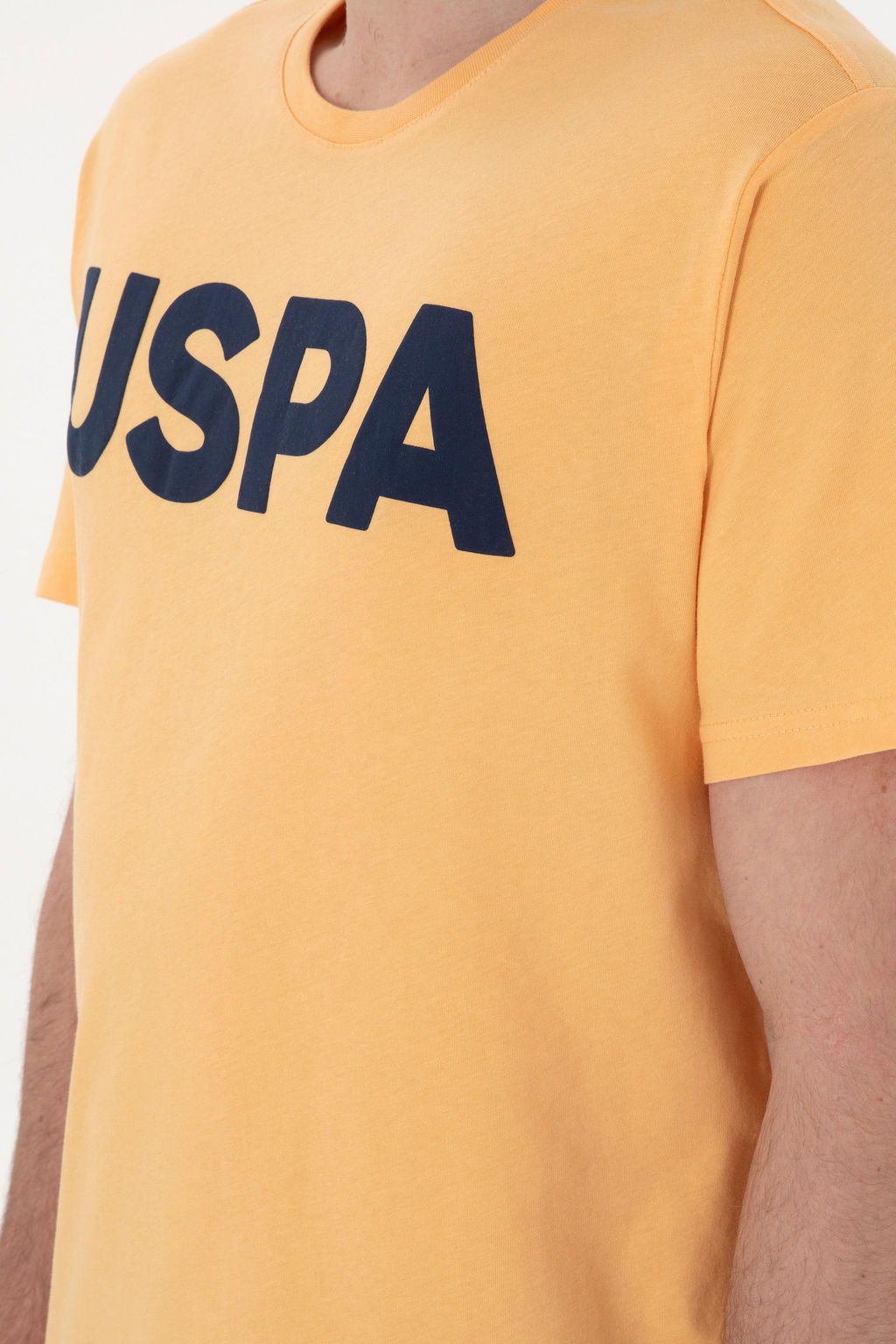 Erkek Regular Fit Bisiklet Yaka Turuncu Basic Ti__rt Sepette S_rpriz _ndirim - U.s. polo assn фото 7