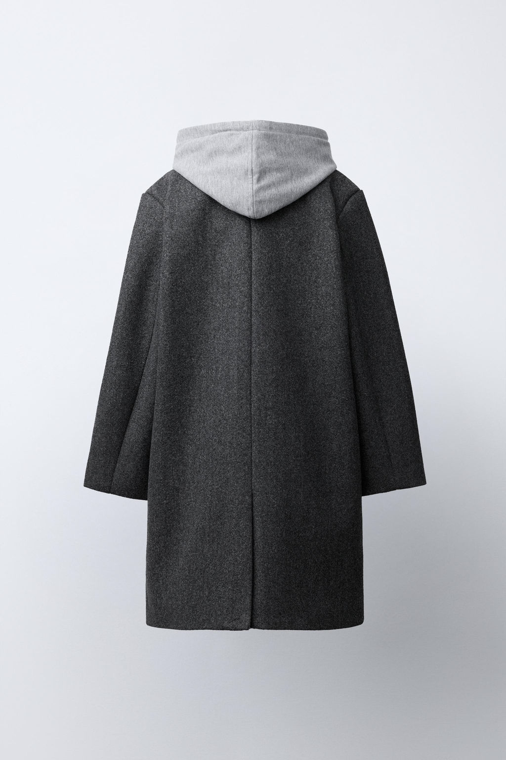 LONG COAT WITH REMOVABLE HOODIE - Zara фото 5
