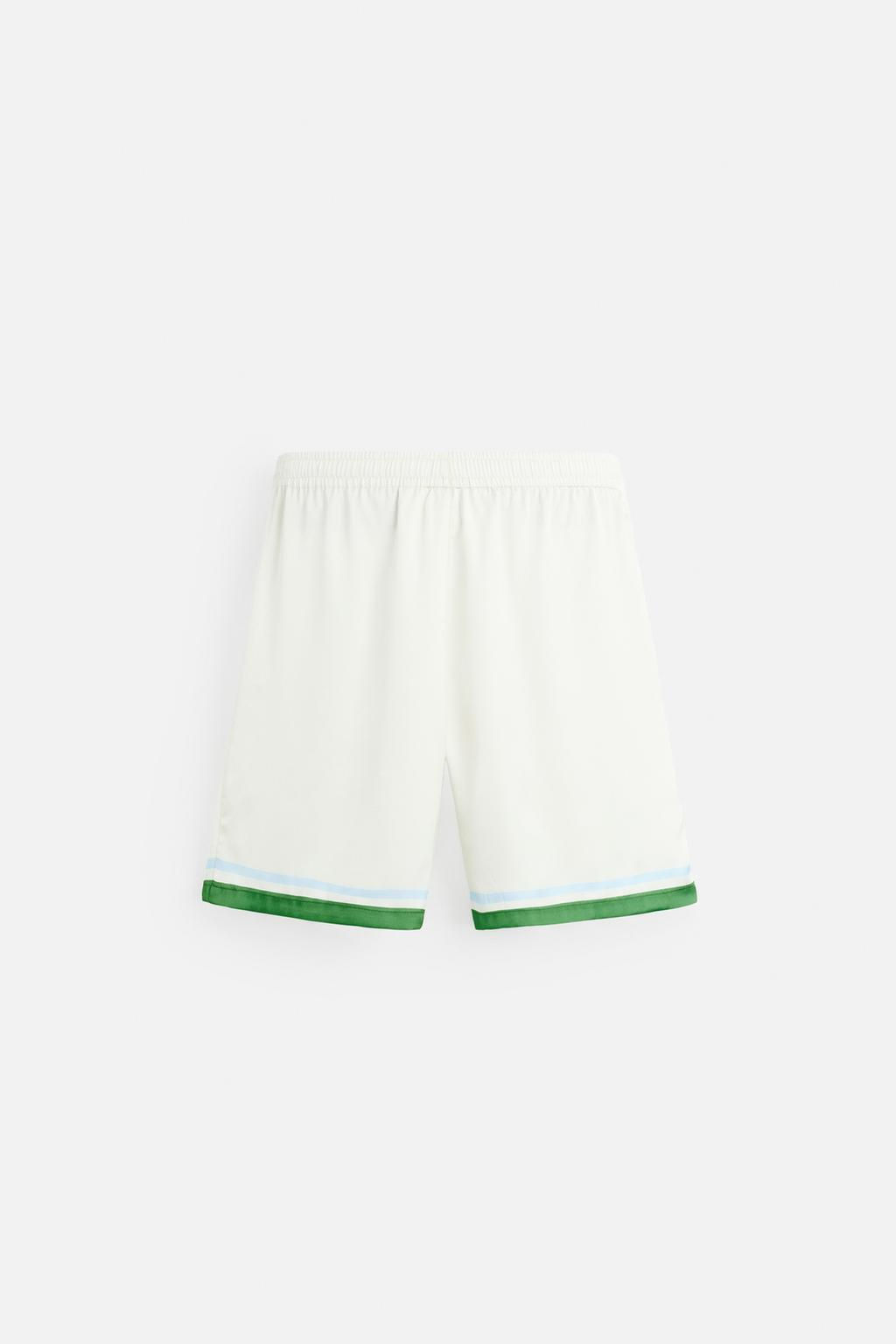 PRINTED SATIN BERMUDA SHORTS - Zara фото 17