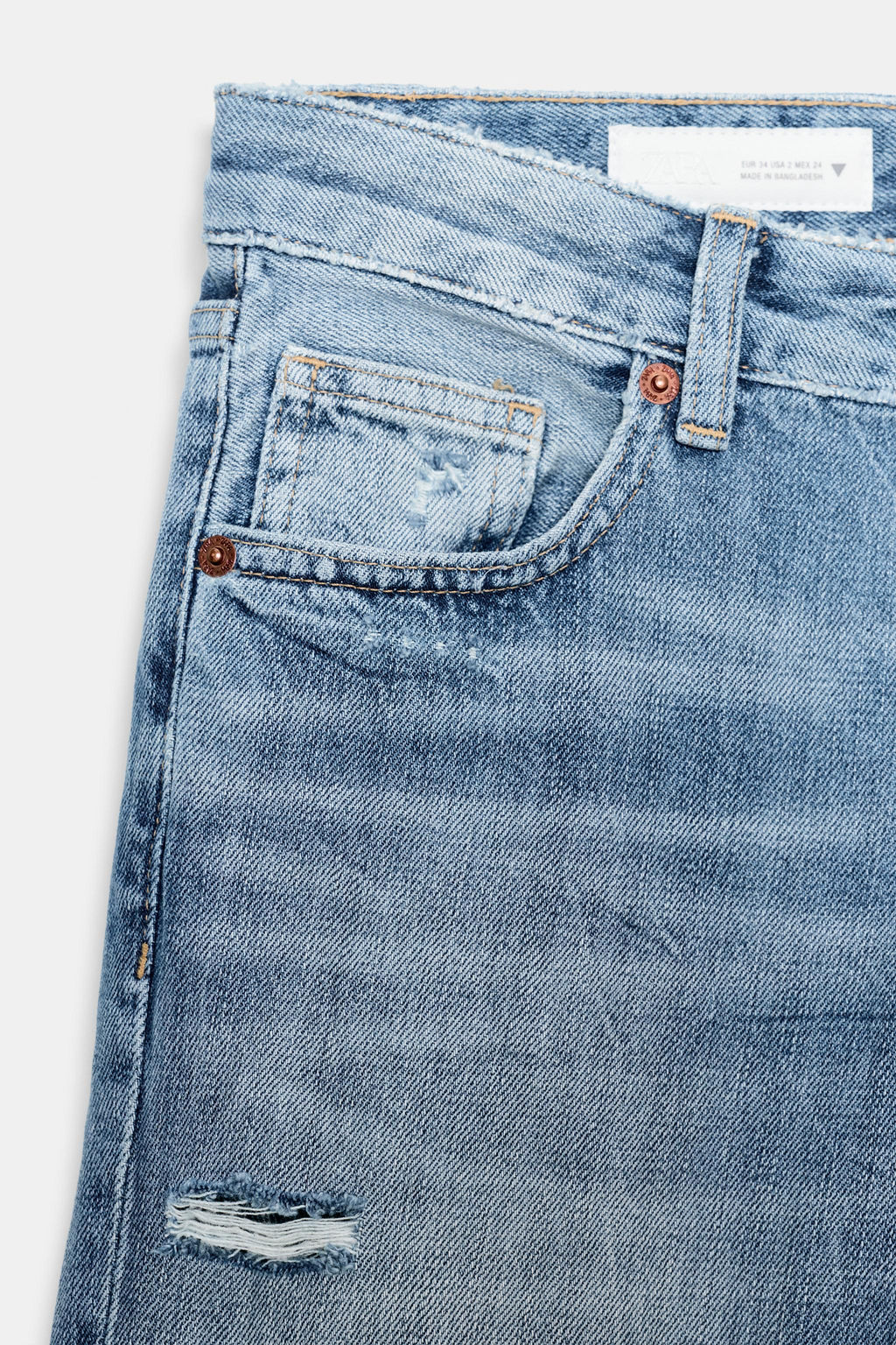 TRF MID-WAIST BAGGY JEANS - Zara фото 18