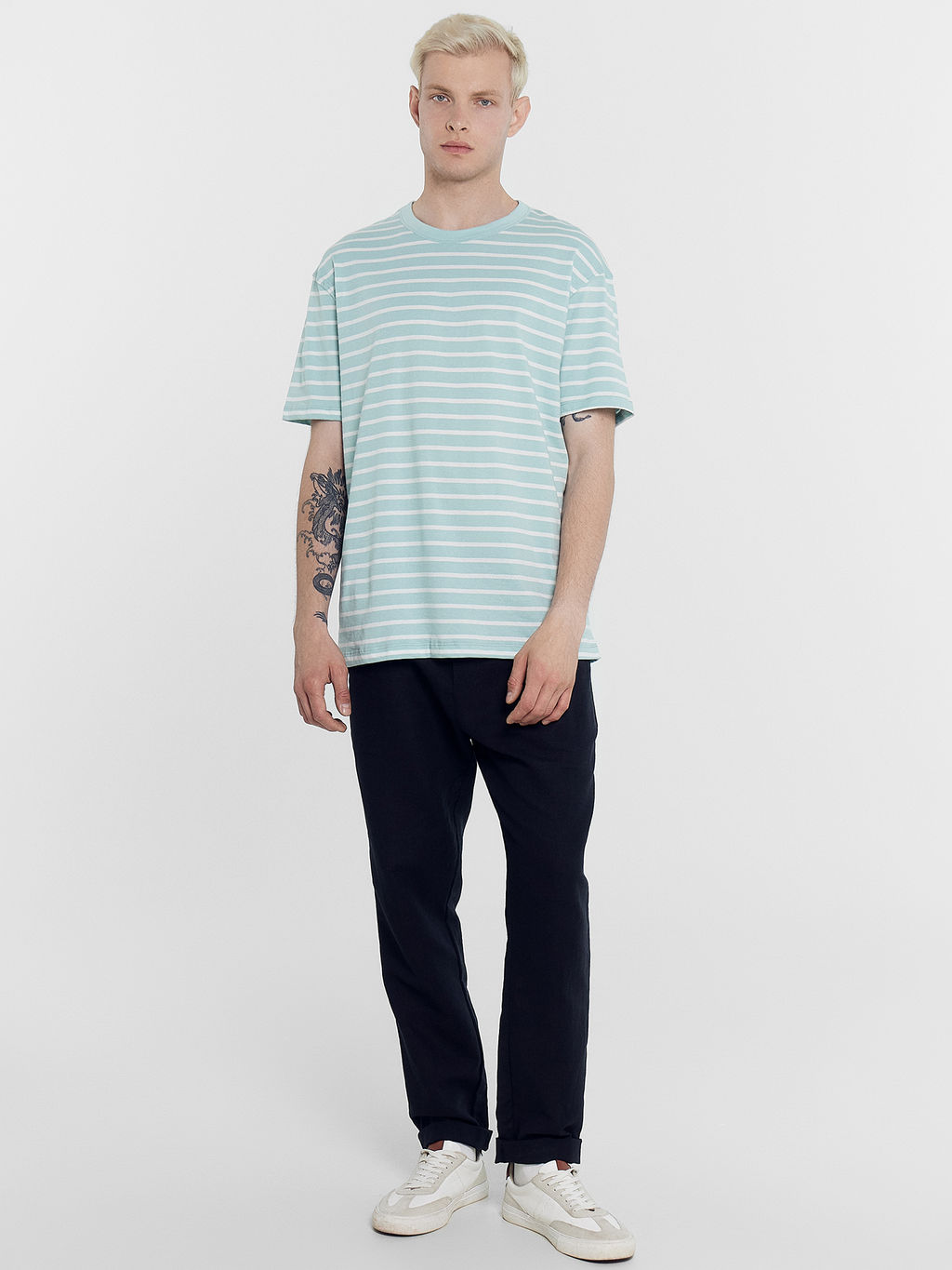 Футболка мужская Mark Formelle 111785 в полоску комбинированная  фото 3