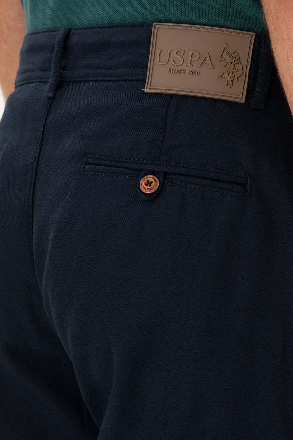 Мужские темно-синие брюки из плотной ткани - U.s. polo assn фото 12