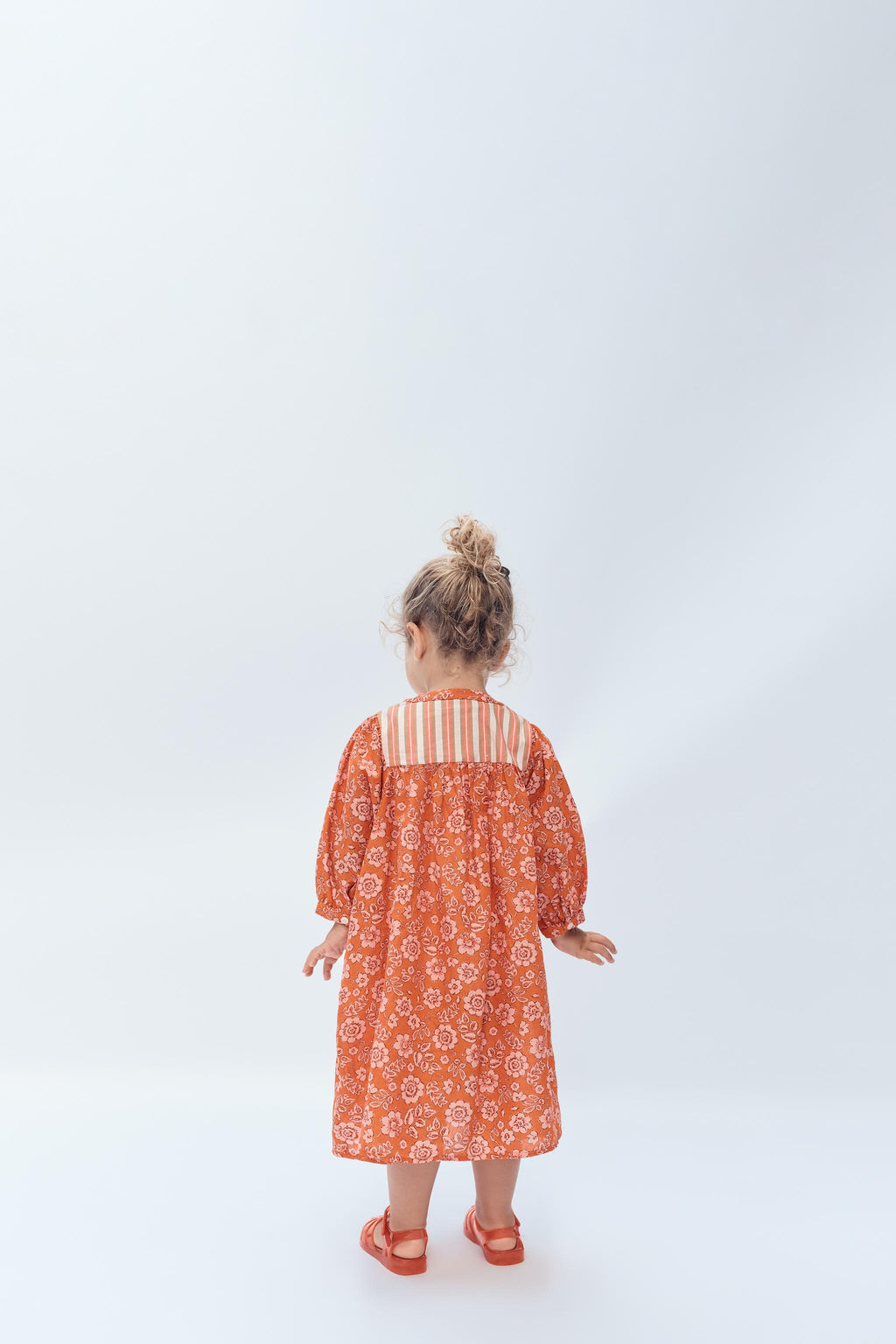 2-14 A?OS/ VESTIDO KAFT?N FLORES LIMITED EDITION / Naranja - Zara фото 2