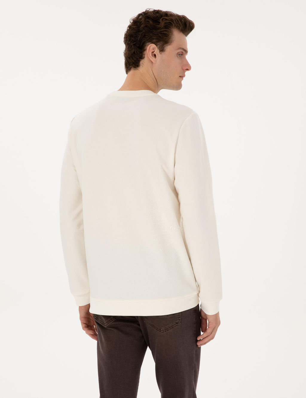Ekru Regular Fit Sweatshirt - Pierre cardin фото 5