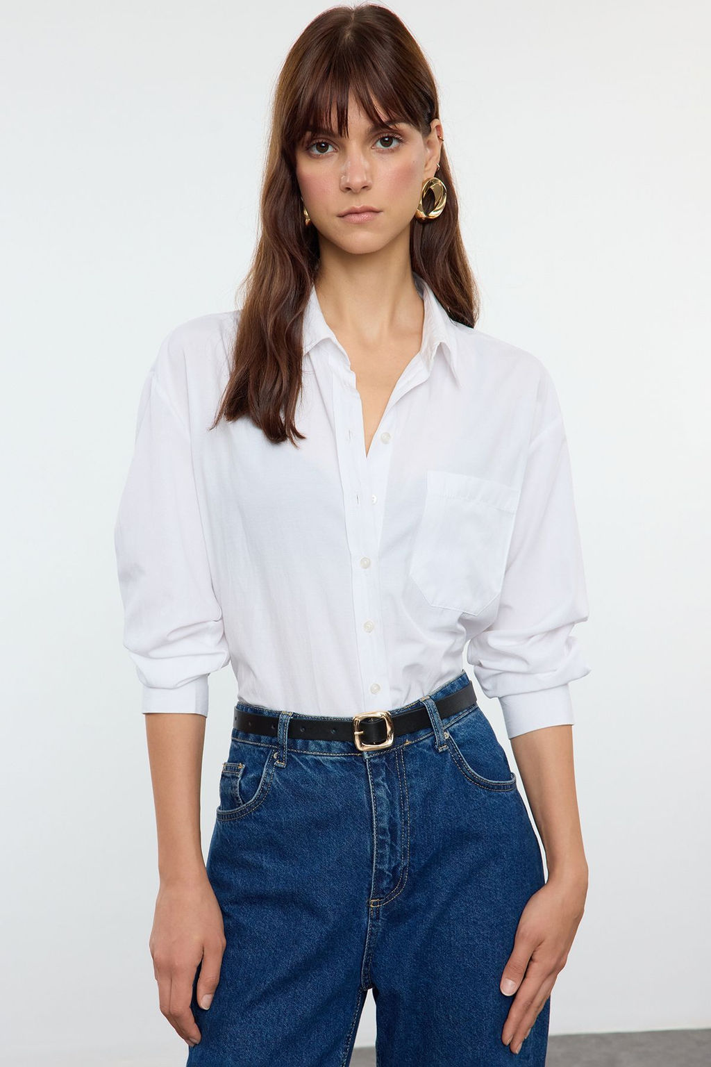 Trendyolmilla Siyah-Kahverengi Tokal? 2li Paket Deri Gorunumlu TWOAW25KE00006  фото 2