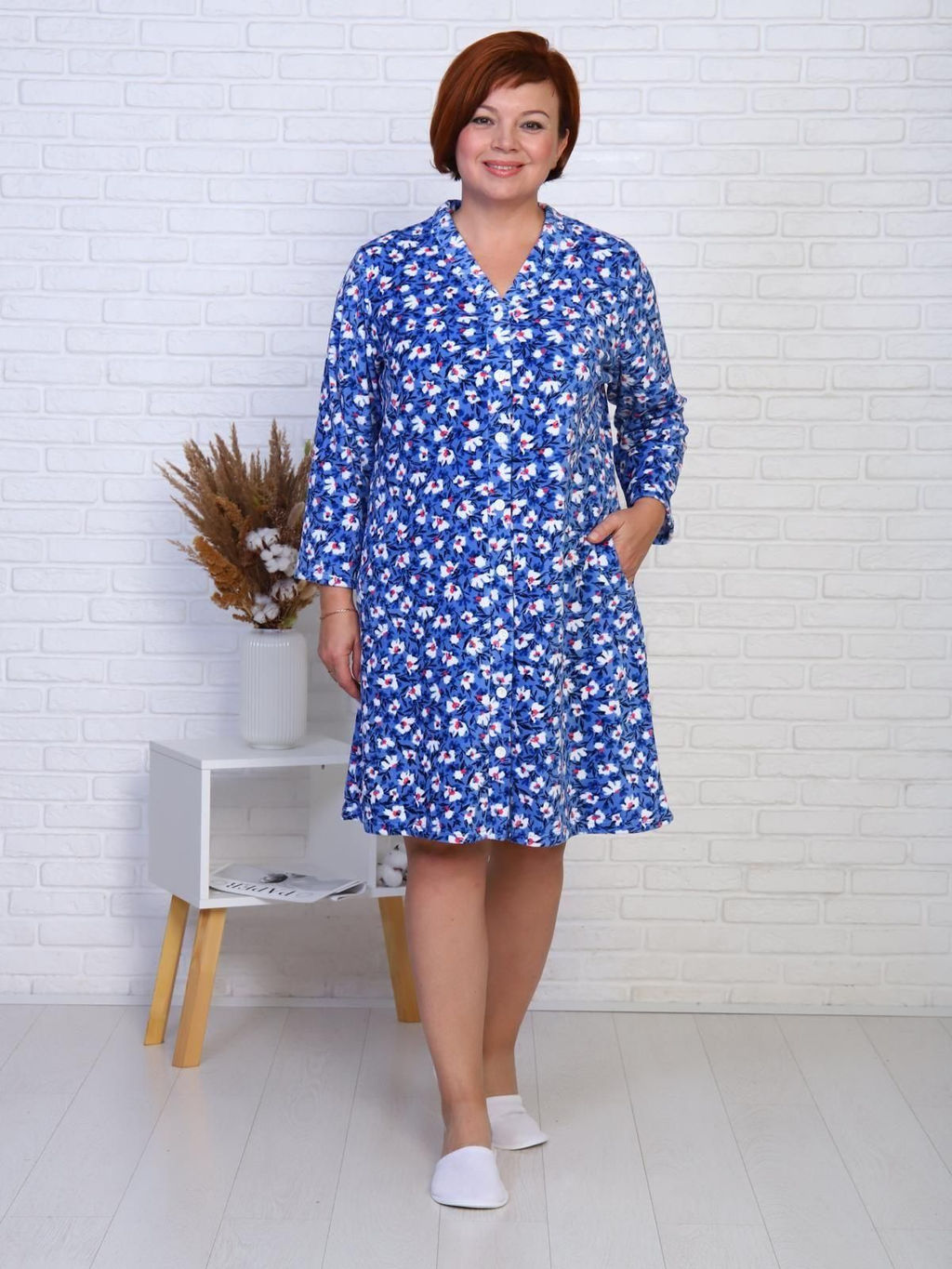 IV-CAPRIZ Коллаж - халат из велюра  фото 6