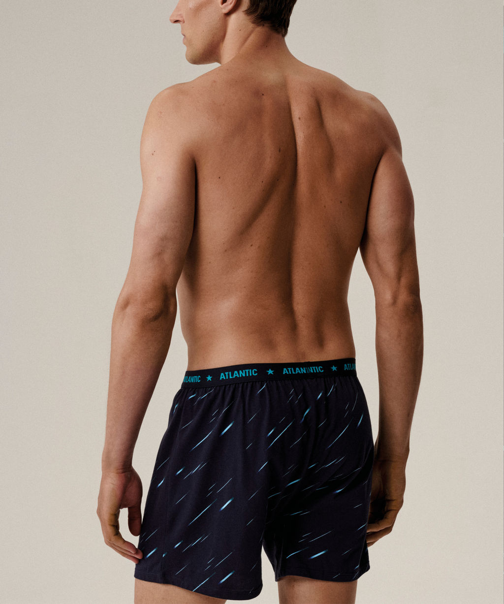 ATLANTIC 2MBX-085 Трусы боксеры Light - набор 2 шт. темно-синий фото 3