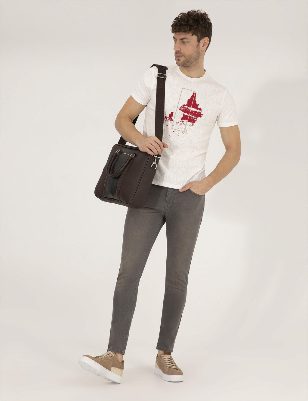 Koyu Gri Slim Fit Jean Pantolon - Pierre cardin фото 3