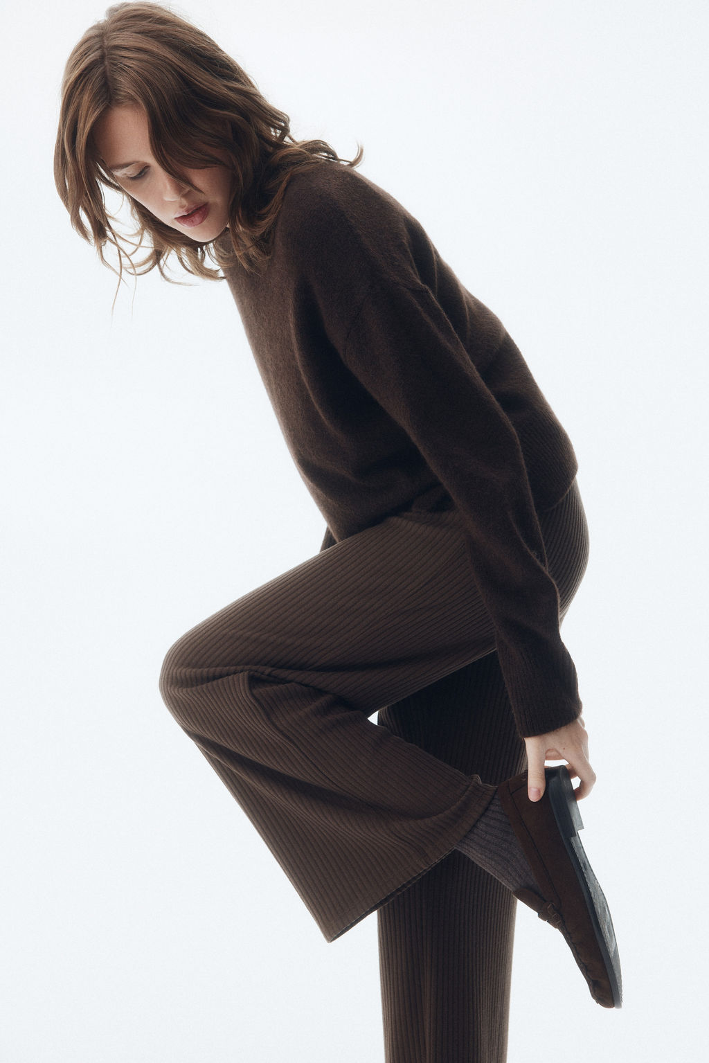 Pantal?n amplio en punto de canal? - H&m фото 10