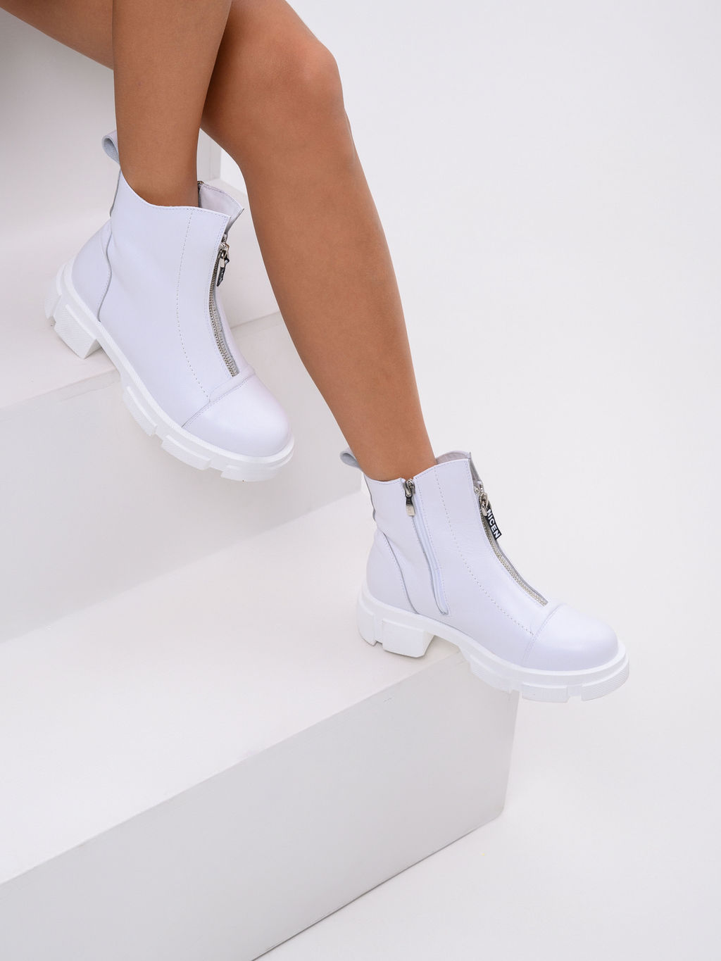 Ботинки 330.21074w. белый/Шерсть