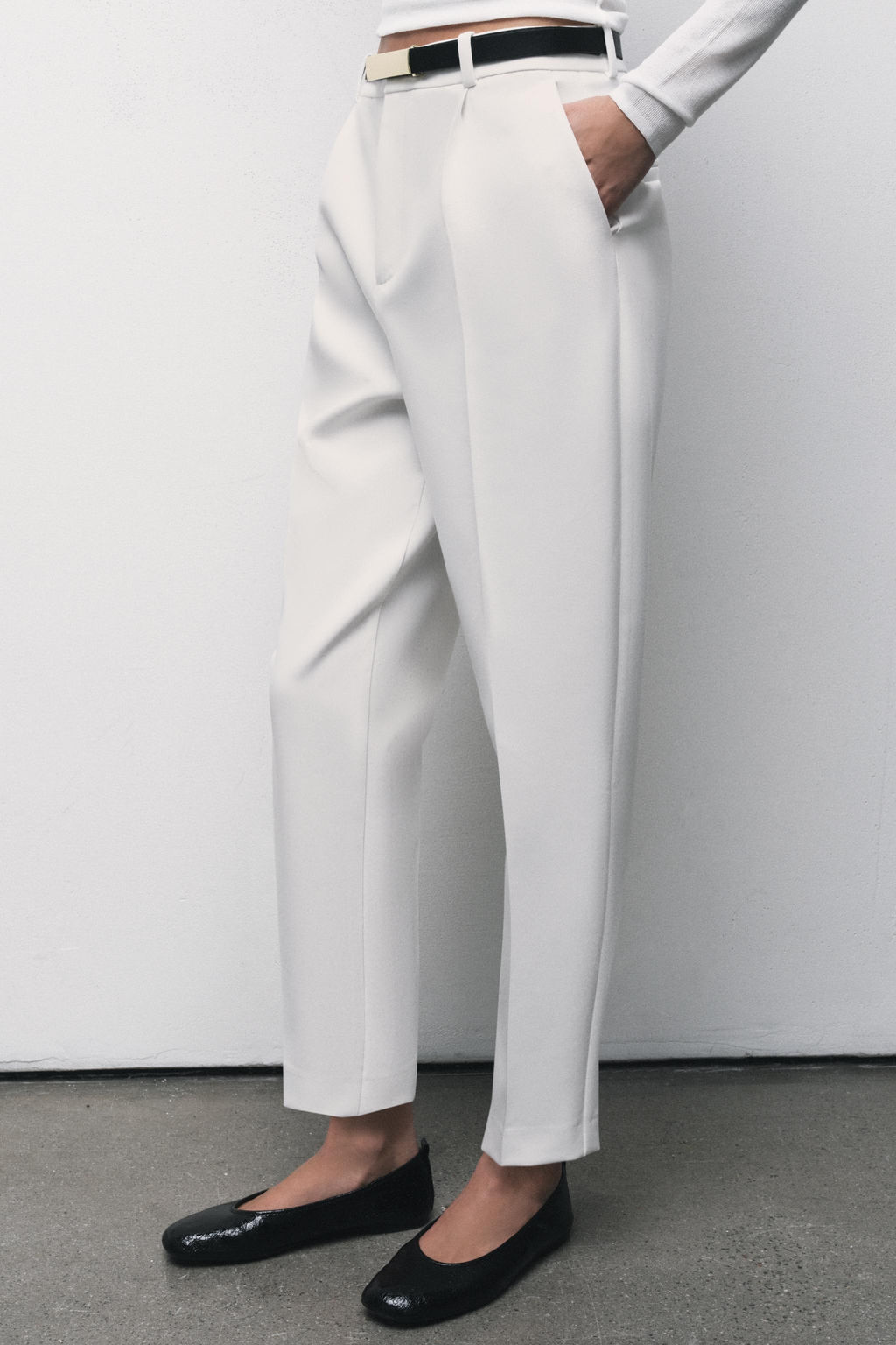 TROUSERS WITH BELT - Zara фото 10