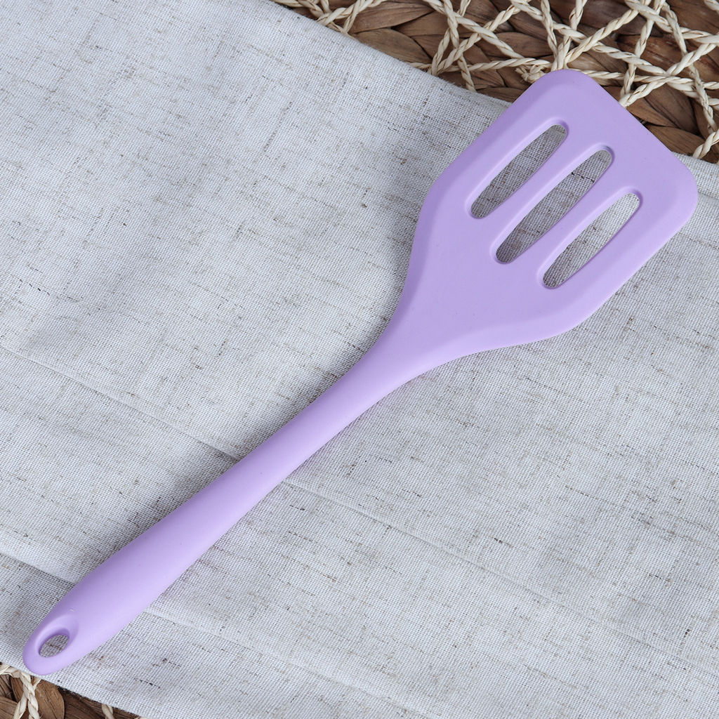 Лопатка с прорезями 21 см силиконовая / GR-472 /уп 480/ - Галеонтрейд фото 4