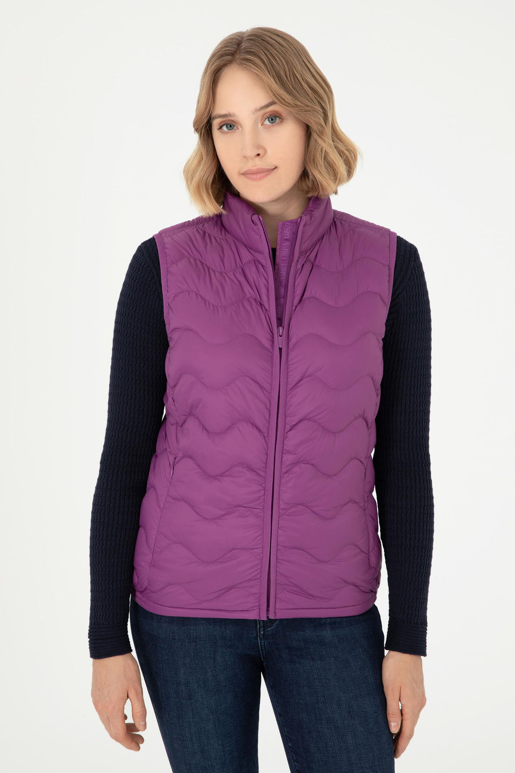 Женский фиолетовый жилет - U.s. polo assn фото 3