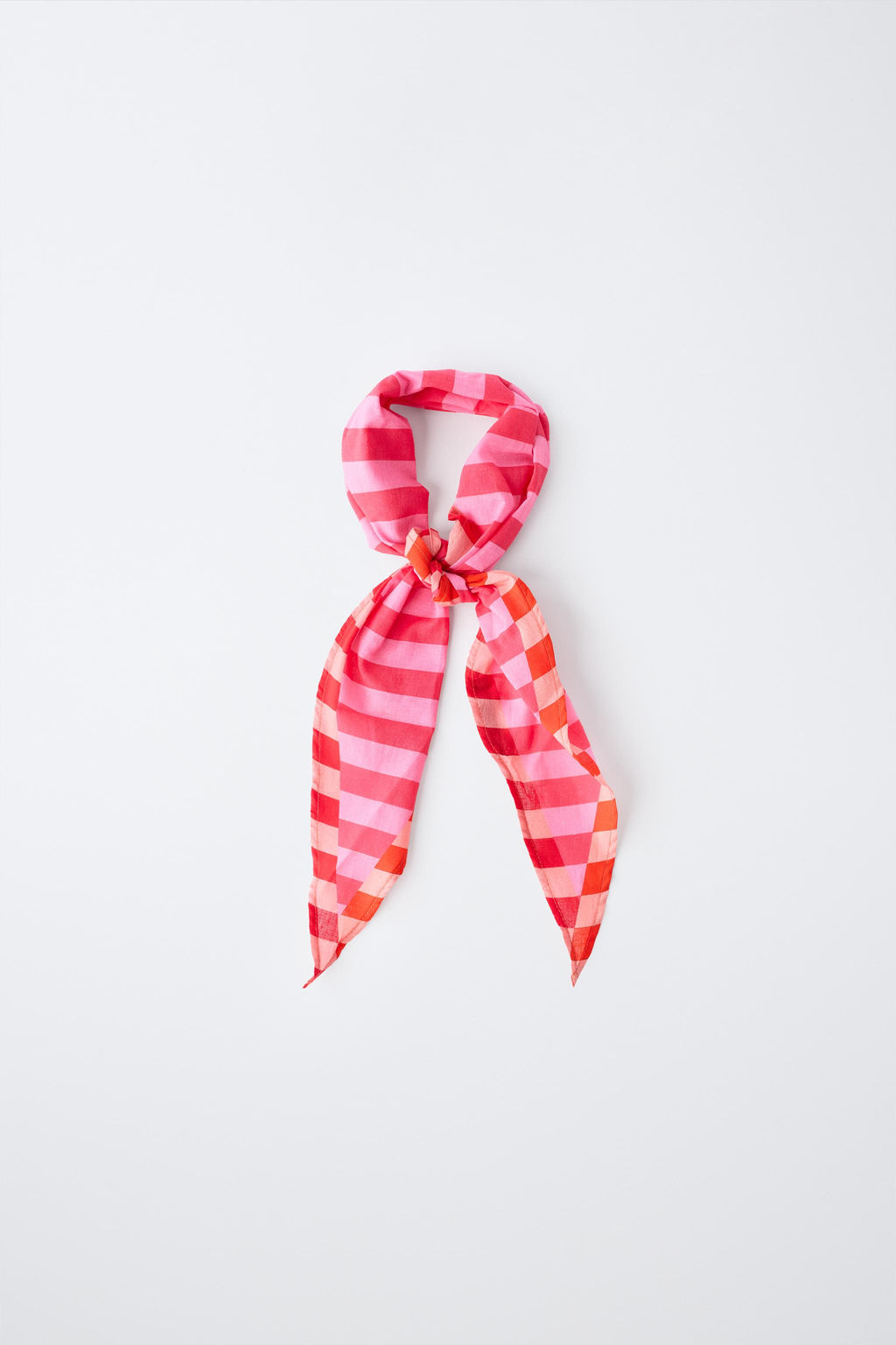 BANDANA ESTAMPADO RAYAS / Fucsia