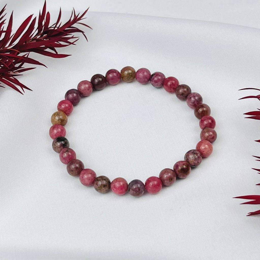 Браслет из Родонита 17 см